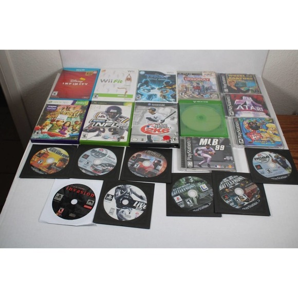 20 Game Lot: PS1, PS2, PS3, PS4, Wii, Wii U, Xbox One, Xbox 360, Gamecube